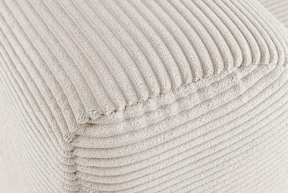 Riess-Ambiente Skandinavisch|Ecksofa > Modernes Sofa ZERO GRAVITY 240cm beige Cord 3-Sitzer Couch