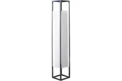 Riess-Ambiente Stehleuchten > Moderne Stehlampe AGAPUNE 120cm weiß silber mit Papierschirm und Edelstahlgestell