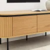 Riess-Ambiente Skandinavisch|Industrial Loft > Modernes TV-Board ATELIER 120cm natur Eiche schwarz Metall Lowboard