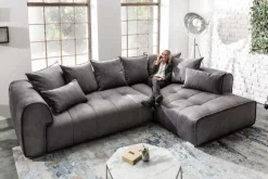 Riess-Ambiente Samt Möbel|Xxl Sofa ><noscript><img width=