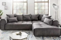 Riess-Ambiente Samt Möbel|Xxl Sofa ><noscript><img width=