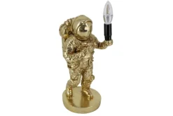 Riess-Ambiente Goldene Möbel|Tischlampen > Moderne Tischlampe ASTRONAUT 40cm gold Skulptur handmade