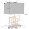Riess-Ambiente Goldene Möbel|Tischlampen > Moderne Tischleuchte ATLANTIS 56cm gold Stoffschirm schwarz Marmor Lampe