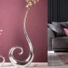 Riess-Ambiente Dekoration|Vasen > Moderne Vase WAVE 47cm silber Aluminium poliert Dekoration