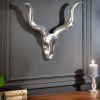 Riess-Ambiente Wanddekoration > Moderne Wanddekoration STYLE ROCKS 50cm silber Geweih