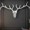 Riess-Ambiente Wanddekoration > Moderne Wanddekoration VEADO 100cm silber Hirschgeweih