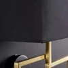Riess-Ambiente Goldene Möbel|Wandleuchten > Moderne Wandleuchte ATLANTIS 44cm gold Stoffschirm schwarz Lampe