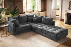 Riess-Ambiente Samt Möbel|Xxl Sofa ><noscript><img width=
