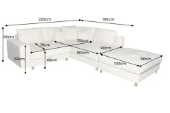 Riess-Ambiente Skandinavisch|Xxl Sofa ><noscript><img width=