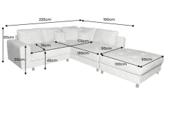 Riess-Ambiente Skandinavisch|Xxl Sofa ><noscript><img width=