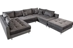 Riess-Ambiente Samt Möbel|Xxl Sofa ><noscript><img width=