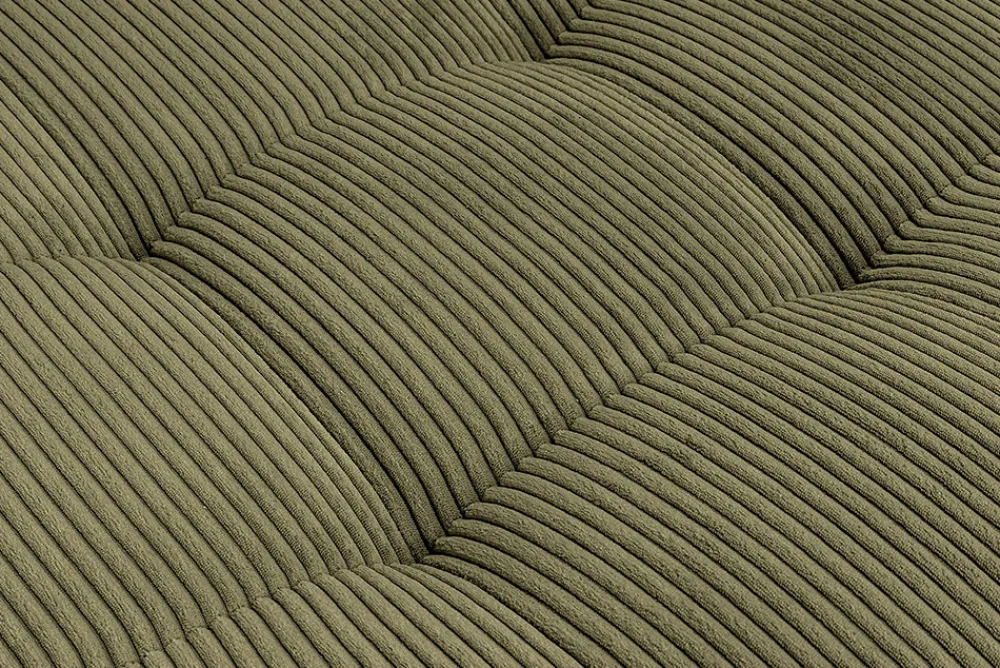 Riess-Ambiente Xxl Sofa > Moderne XXL Wohnlandschaft KENT 305cm grün Cord Bigsofa inkl. Hocker Federkern