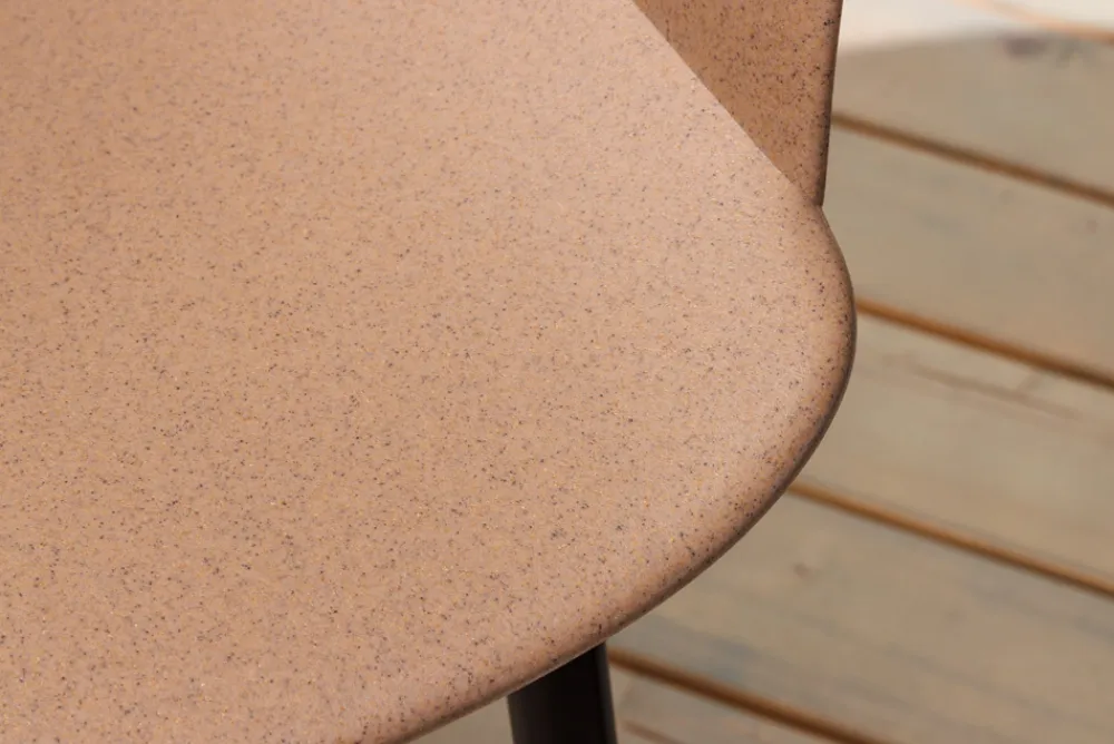 Riess-Ambiente Gartenstühle > Nachhaltiger Design Stuhl UPCYCLING ME braun 70% Kaffeefaser Indoor Outdoor