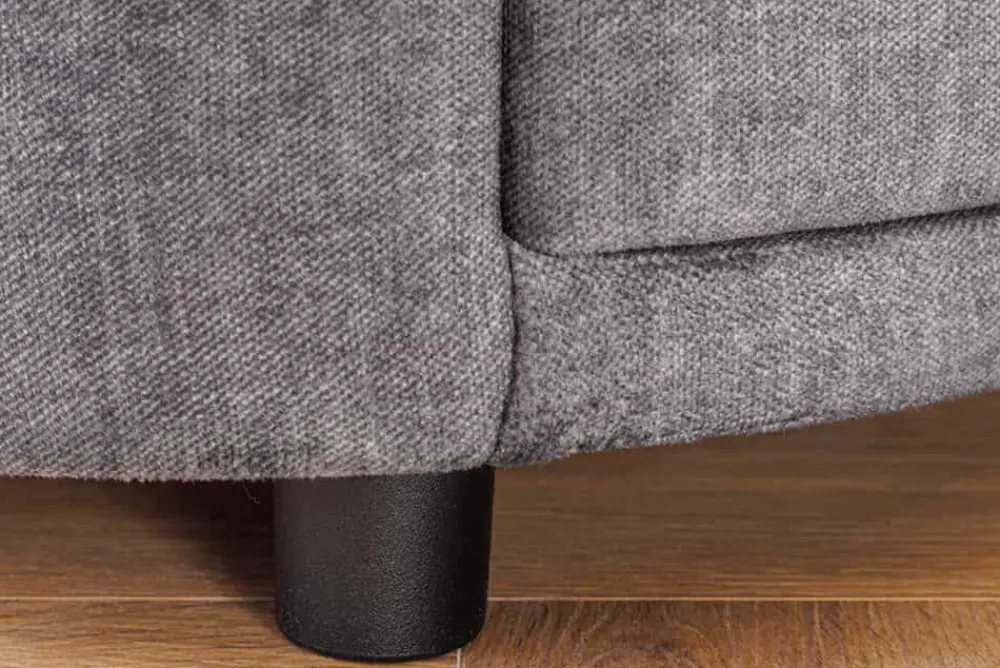 Riess-Ambiente Samt Möbel|Retro Möbel > Nachttisch SIGNUM 55cm oval grau Vogue Seiden Samtstoff inkl. Beleuchtung Schubladen