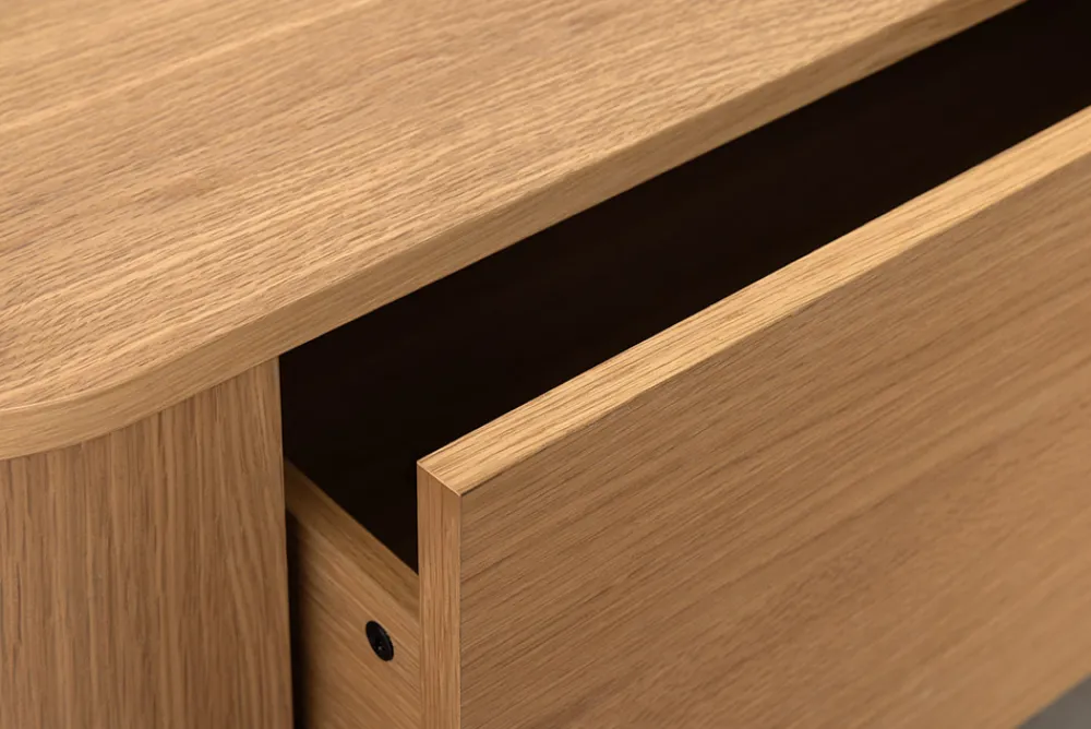 Riess-Ambiente Skandinavisch|Couchtische & Truhen > Nordischer Couchtisch VALHALLA WOOD 100cm natur Eichenholz mit Schublade