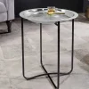 Riess-Ambiente Beistelltische > Orientalischer Beistelltisch CASABLANCA 50cm silber schwarz Tablett abnehmbar klappbar