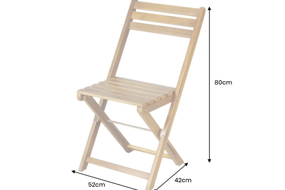 Riess-Ambiente Gartenstühle > Outdoor Balkon Stuhl BALI natur honey Akazienholz klappbar wetterfest Gartenstuhl