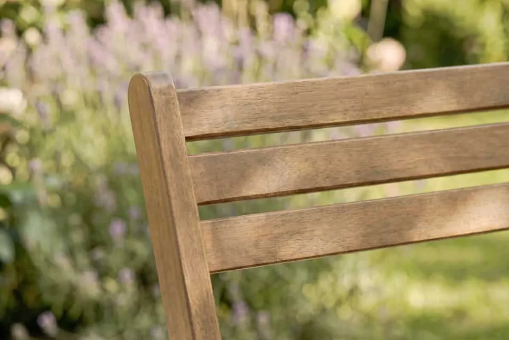 Riess-Ambiente Gartenstühle > Outdoor Balkon Stuhl BALI natur honey Akazienholz klappbar wetterfest Gartenstuhl