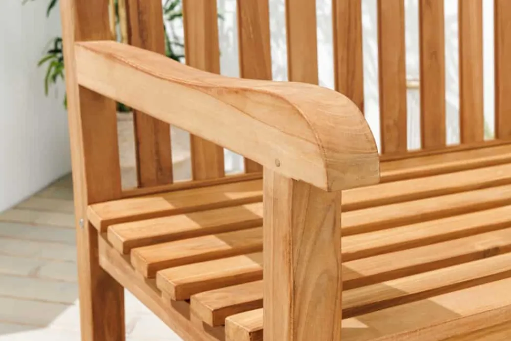 Riess-Ambiente Mehr...|Massivholz Gartenmöbel > Outdoor Gartenbank EMPIRE TEAK 150cm natur Massivholz