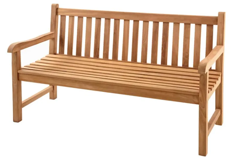 Riess-Ambiente Mehr...|Massivholz Gartenmöbel > Outdoor Gartenbank EMPIRE TEAK 150cm natur Massivholz