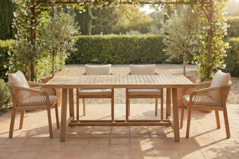 Riess-Ambiente Mehr...|Massivholz Gartenmöbel > Outdoor Garten-Esstisch BALI 210cm natur Akazienholz wetterfest