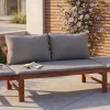 Riess-Ambiente Mehr...|Skandinavisch > Outdoor Garten Sitzbank MODULAR 200cm natur grau Akazie inkl. Kissen klappbar