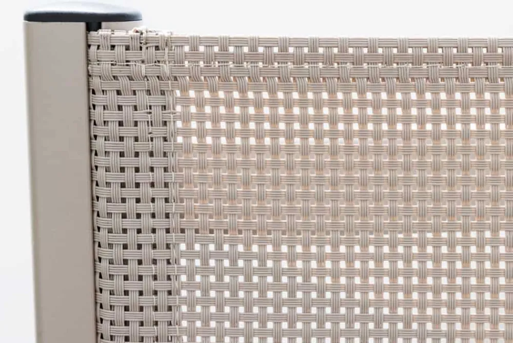 Riess-Ambiente Gartenstühle > Outdoor Gartenstuhl DESIGNO taupe Aluminium klappbar wetterfest Hochlehner