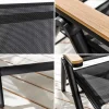 Riess-Ambiente Gartenstühle > Outdoor Gartenstuhl DESIGNO anthrazit Aluminium klappbar wetterfest Hochlehner
