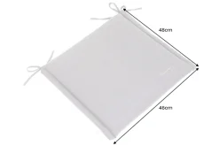 Riess-Ambiente Outdoor Kissen > Outdoor Kissen ROG 46x48cm anthrazit Sitzkissen Polster-Auflage für Gartenstuhl