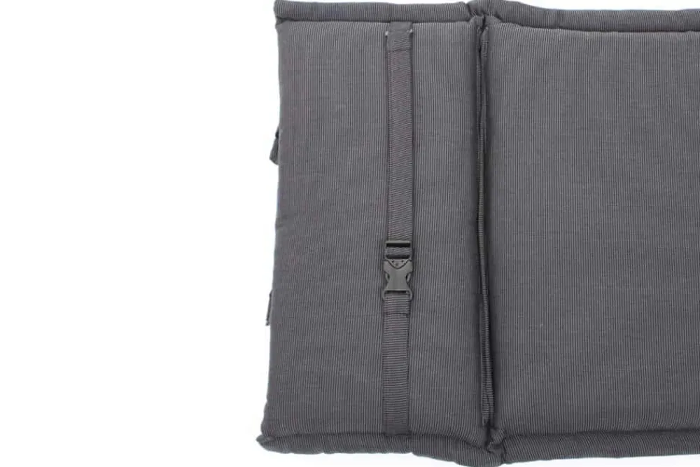Riess-Ambiente Outdoor Kissen > Outdoor Kissen ROG 46x119cm anthrazit Sitzkissen Polster-Auflage für Hochlehner