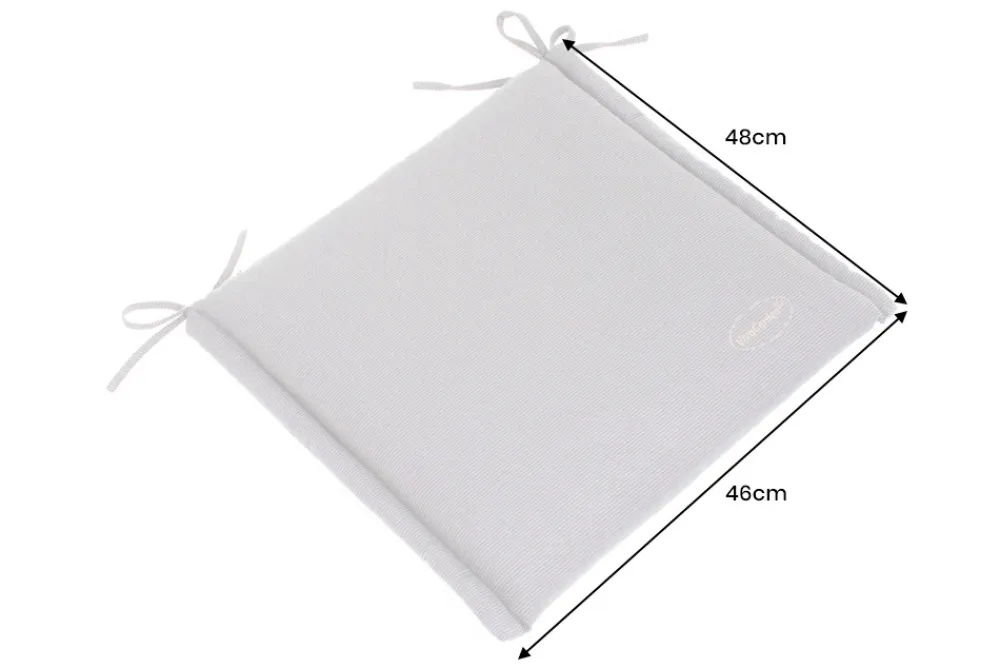 Riess-Ambiente Outdoor Kissen > Outdoor Kissen ROG 46x48cm beige Sitzkissen Polster-Auflage für Gartenstuhl