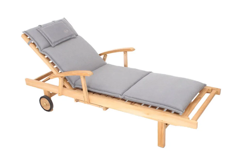 Riess-Ambiente Outdoor Kissen > Outdoor Kissen ROG 58x196cm taupe Polster-Auflage für Gartenliege