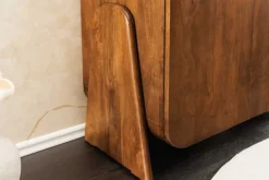 Riess-Ambiente Mehr...|Tv- & Lowboards > Quadratisches Lowboard BRASIL 75cm braun Mango Massivholz zwei Fächer Schrank
