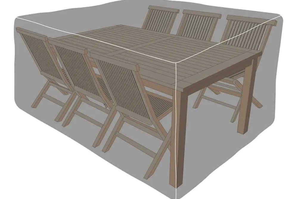 Riess-Ambiente Sitzgruppen|Schutzhauben > Rechteckige Schutzhaube PRESTIGE PROTECT 170cm anthrazit Abdeckung Sitzgruppe