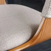 Riess-Ambiente Retro Möbel|Barhocker > Retro Barhocker MANHATTAN beige Strukturstoff Eschenholz drehbar höhenverstellbar