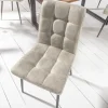 Riess-Ambiente Retro Möbel|Industrial Loft > Retro Design Stuhl MODENA stone grau mit Ziersteppung