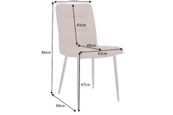 Riess-Ambiente Retro Möbel|Industrial Loft > Retro Design Stuhl MODENA vintage braun mit Ziersteppung