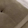 Riess-Ambiente Skandinavisch|Retro Möbel > Retro Ecksofa STOCKHOLM 220cm taupe Cord Federkern 3-Sitzer