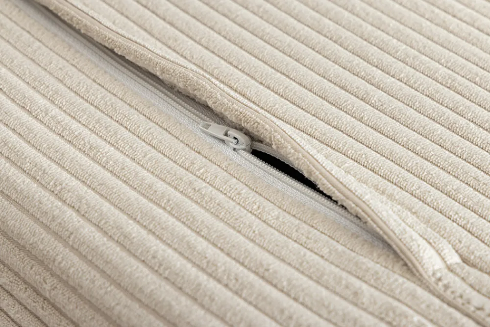 Riess-Ambiente Sessel|Retro Möbel > Retro Schlafsessel SMART MULTIFUNCTION 140cm beige Cord Bettfunktion inkl. Kissen