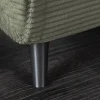 Riess-Ambiente Sessel|Retro Möbel > Retro Schlafsessel SMART MULTIFUNCTION 100cm grün Cord Bettfunktion inkl. Kissen