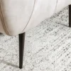 Riess-Ambiente Sessel|Retro Möbel > Retro Sessel NOBLESSE 105cm champagner beige Samt mit Ziersteppung