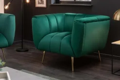 Riess-Ambiente Goldene Möbel|Sessel ><noscript><img width=