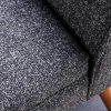 Riess-Ambiente Skandinavisch|Sitzbänke > Retro Sitzbank SCARLETT 90cm anthrazit Bouclé mit Armlehnen