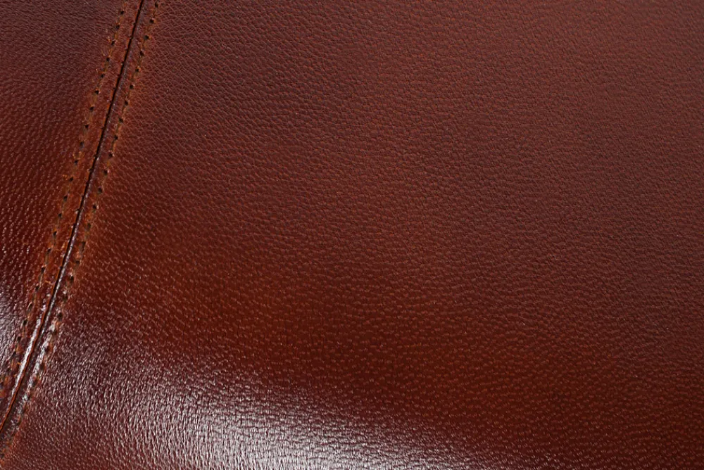Riess-Ambiente Sitzbänke|Retro Möbel > Retro Sitzbank TURNBOCK 120cm mit Echtleder Bezug Mangoholz Bank