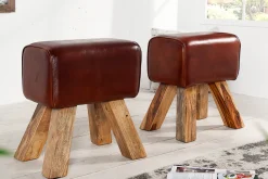 Riess-Ambiente Sitzhocker|Retro Möbel ><noscript><img width=