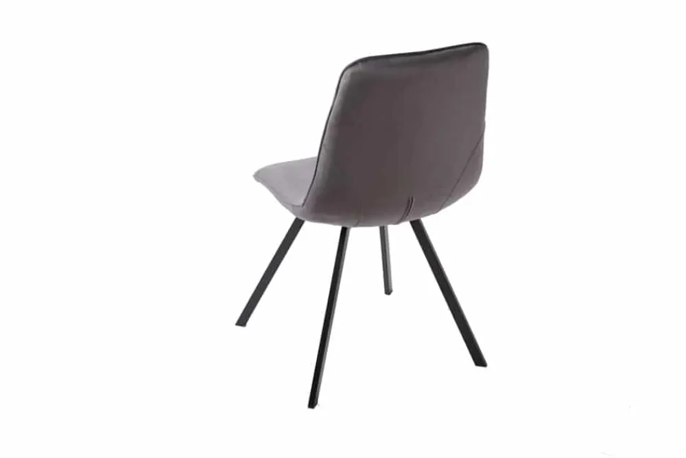 Riess-Ambiente Retro Möbel|Industrial Loft > Retro Stuhl AMSTERDAM CHAIR dunkelgrau Samt Designklassiker