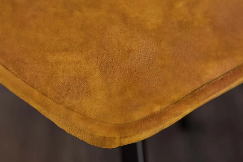 Riess-Ambiente Retro Möbel|Industrial Loft > Retro Stuhl AMSTERDAM CHAIR senfgelb Samt Designklassiker