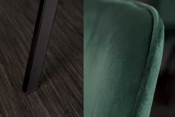 Riess-Ambiente Retro Möbel|Industrial Loft > Retro Stuhl AMSTERDAM CHAIR smaragdgrün Samt Designklassiker