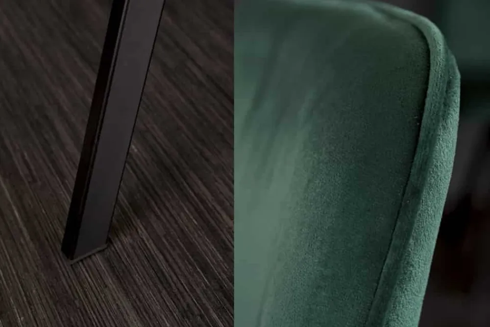 Riess-Ambiente Retro Möbel|Industrial Loft > Retro Stuhl AMSTERDAM CHAIR smaragdgrün Samt Designklassiker