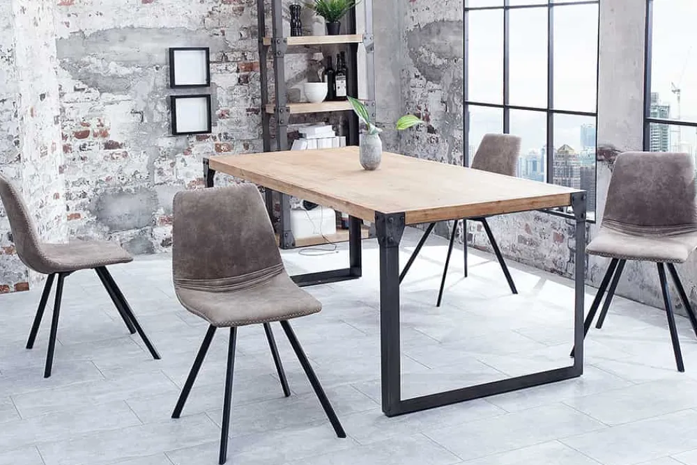 Riess-Ambiente Retro Möbel|Industrial Loft > Retro Stuhl AMSTERDAM CHAIR taupe grau Designklassiker